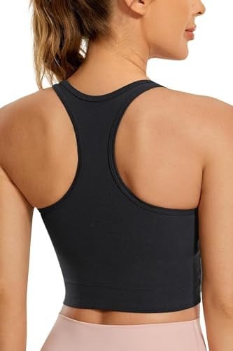 Ghassy Co. Kadın Racerback Running Yoga Egzersiz Fitness Spor Sütyen CRS004 SİYAH M