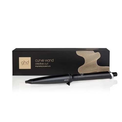 Ghd Curve Creative Curl Wand Konik Maşa | Beach Waves için, konik 28 – 23 mm çubuk, 5 – 8 saniyede bukleler, 24 saate kadar bukle tanımı, aşırı ısı hasarları olmadan