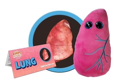 GIANT MICROBES Giantmicrobes Akciğer Pelüş – Eğitici Anatomik Peluş Organ, İyi Geçmiş Hediye – Aile, Arkadaşlar, Bilim Adamları, Öğrenciler, Eğitimciler, Doktorlar ve Nefes Almayı Seven Herkes için Eğ