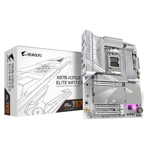 GIGABYTE ANAKART AMD AM5 ATX X870 AORUS ELITE WIFI7 ICE - Seçenekler: X870 AORUS ELITE WIFI7 ICE, X870 AORUS ELITE X ICE...