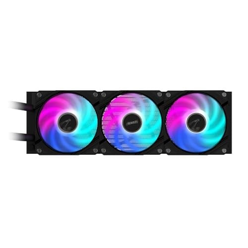 GIGABYTE AORUS WATERFORCE II 360 AIO Sıvı CPU Soğutucu - 3 x 120 mm ARGB Fan, Sürgülü Kilitleme Mekanizması, Daisy-Chain, Intel LGA 1851 ve AMD AM5 ile Uyumlu