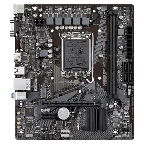 Gigabyte H610M H V2 ana kart - Intel Core 14. CPUları destekler, 4+1+1 hibrit dijital VRM, 5600 MHze kadar DDR5, 1 x PCIe 3.0 M.2, GbE LAN, USB 3.2 Gen 1