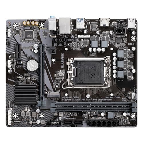 GIGABYTE H610M-K DDR4 HDMI PCIe 16X v4.0 1700p mATX