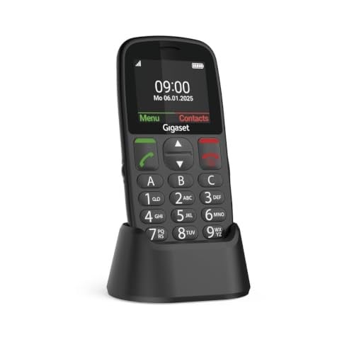 Gigaset GL395 Tuşlu Cep Telefonu Gümüş (Siyah)