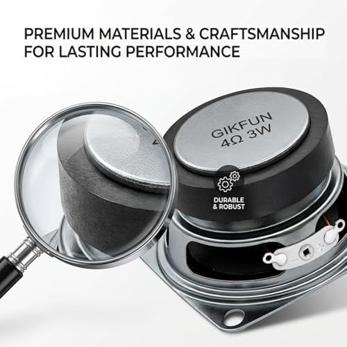 Gikfun Arduino için 2 inç 4 Ohm 3 W Tam Aralık Ses Hoparlör Stereo Woofer Hoparlör (2li Paket) EK1725