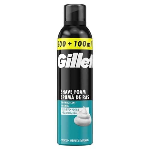Gillette Sensitive 300 ml Tıraş Köpüğü - Seçenekler: 200 ml, 300 ml