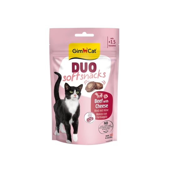 GimCat Duo Soft Snacks Beef with Cheese Kedi Ödülü 50 Gr