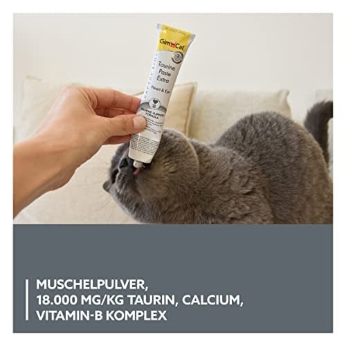 GimCat Kedi Macunu Taurin Paste Extra, Tamamlayıcı Mama, 50 gr - Seçenekler: Gımborn, 1 Adet, 50gr, 50gr (2 paketi), Cilt & Tüy, Derma...