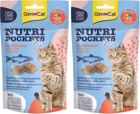 GimCat Kedi Ödül Tableti Np Fish With Salmon 60 gr