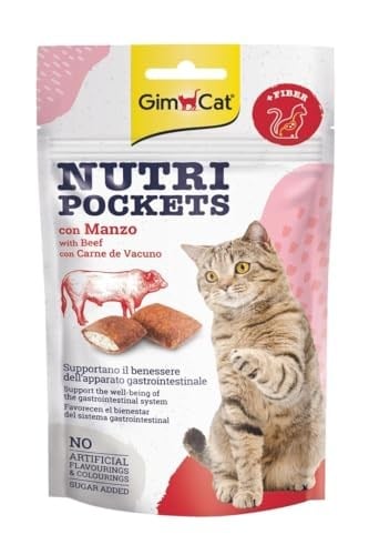 Gimcat Nutripockets Kedi Ödülü Biftek Malt, 60 Gr (3 ADET)
