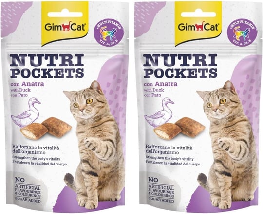 GimCat Nutripockets Ördekli Kedi Ödülü 60 gr