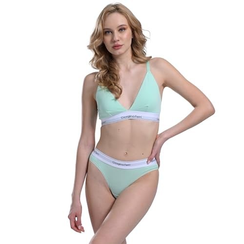 Giorgina Ferri 2’li Kutu Bayan Elastik Bantlı Günlük Kullanıma Uygun Üçgen Bralet Isabelle