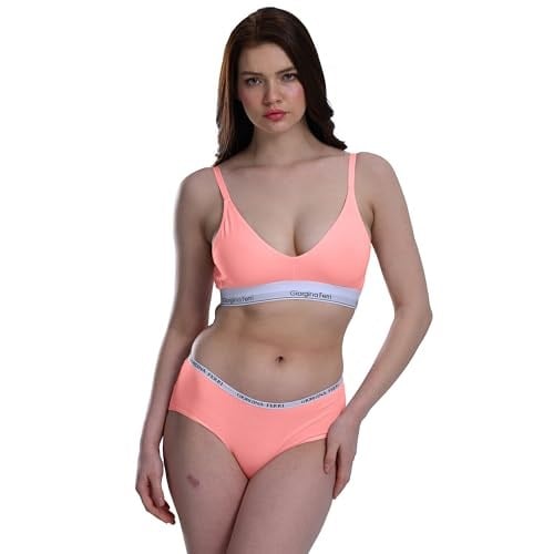 Giorgina Ferri 2’li Kutu Kadın Elastik Bantlı Günlük Kullanıma Uygun Vatkalı Spor Sütyen Bralet Sophie
