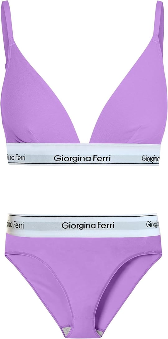 Giorgina Ferri 2’li Set Kadın Günlük Kullanıma Uygun Üçgen Bralet + Slip Külot Miranda