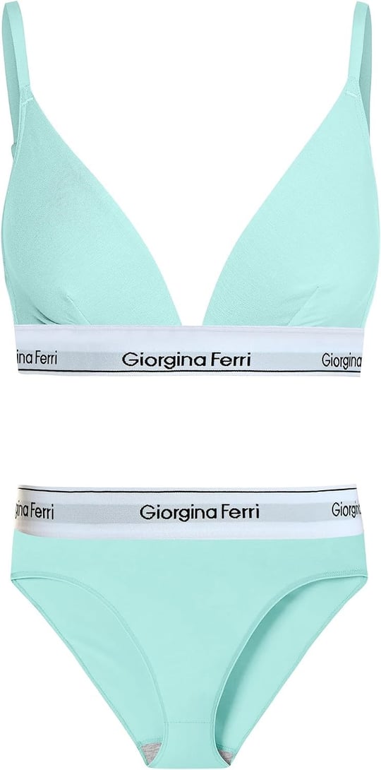 Giorgina Ferri 2’li Set Kadın Günlük Kullanıma Uygun Üçgen Bralet + Slip Külot Miranda