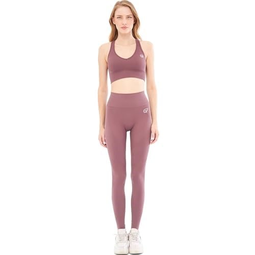 Giorgina Ferri Yumuşak Dokulu, Esnek Destekli Yoga, Koşu, Spor ve Günlük Sporcu Sütyeni Helen