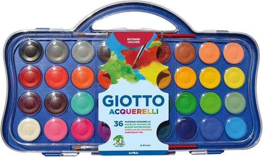 GIOTTO Sulu boya kalemleri, 36 adet + 1 fırça, 30 mm, 36
