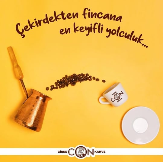 Girne Con Kahve Klasik Tek Kavrulmuş Türk Kahvesi, 125 Gram