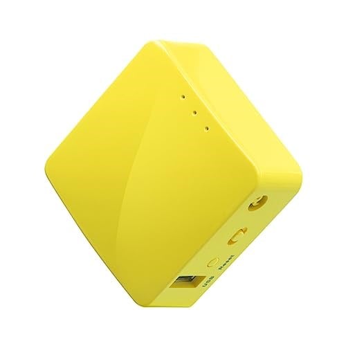 GL.iNet GL-MT300N-V2(Mango) Taşınabilir Mini Seyahat Kablosuz Cep VPN WiFi Yönlendirici - Erişim Noktası/Genişletici/WDS | OpenWrt | 2 x Ethernet Bağlantı Noktası | OpenVPN/Wireguard VPN | USB 2.0