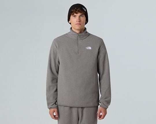 Glacier Fleece 1/4 Zip Erkek Gri Outdoor Polar NF0A8D0QCQI1