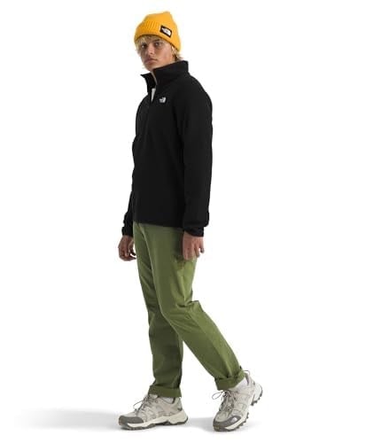 Glacier Fleece 1/4 Zip Erkek Siyah Outdoor Polar NF0A8D0QJK31