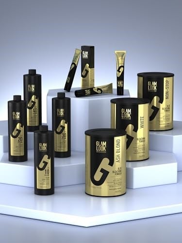 GLAMLOOK Non-Stop Mavi Toz Açıcı 500 gr. | Profesyonel Yüksek Açma Gücü | Zarar Vermeyen Nemlendirici Formül | Evde ve Kuaför Kullanımına Uygun Saç Rengi Açıcı - Seçenekler: NON-STOP, ASH BLOND, WHITE