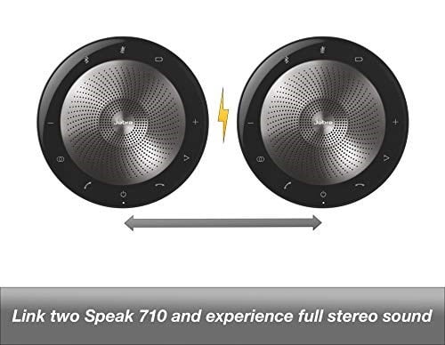 Global Teck Worldwide Jabra Speak 710 Hoparlör (Kablosuz) Duvar Şarj Cihazı ile | Bluetooth Dongle, USB | PC/MAC UC Softphones, Akıllı Telefonlar, iPad, Tabletler | UC Versiyonu - Skype, Cisco, Avaya 