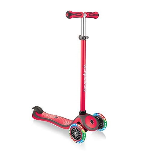 Globber Primo Plus Işıklı Scooter - Kırmızı