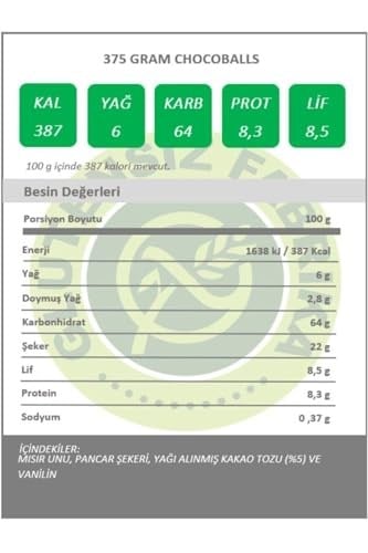 Glutensiz Fabrika Kakaolu Tahıl Gevreği 250 g