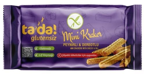 Glutensiz Peynirli Dereotlu Mini Kraker 85 g