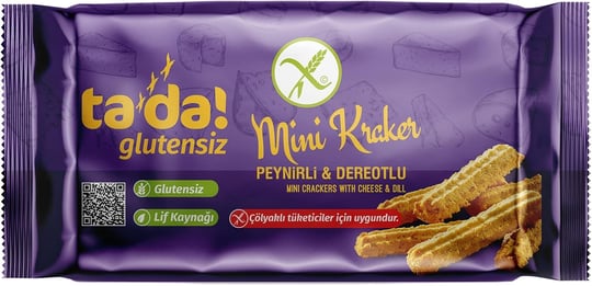 Glutensiz Peynirli Dereotlu Mini Kraker 85 g