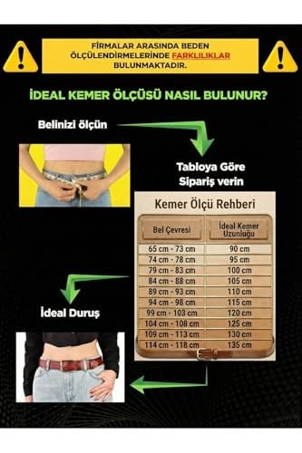 Goderi%100 Hakiki Kaliteli Deri Kemer