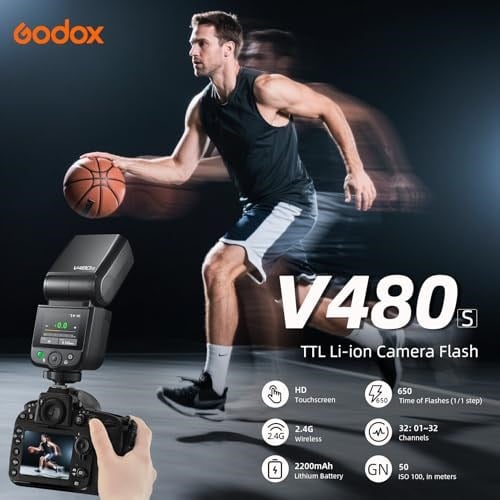 Godox V480S Sony Uyumlu Tepe Flaşı