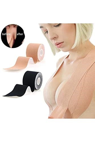 Göğüs Dikleştirici Bant Göğüs Sabitleştirici Bant Göğüs Şekillendirici Bant Göğüs Kaldırıcı Şerit Bant Göğüs Sarkma Düzenleyici (5cmx5m) 5cm x 5m