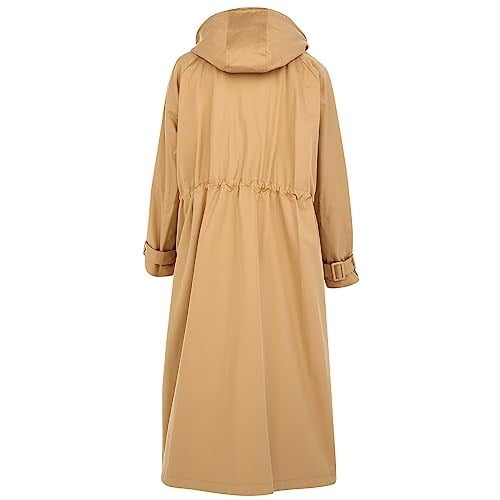 GÖKNUR ARSLAN OVERSIZE SİYAH YAĞMURLUK CAMEL Standart Kadın-1