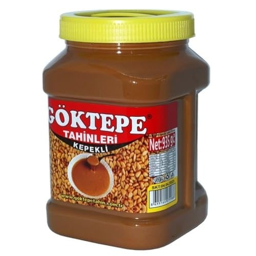 Göktepe KEPEKLİ 935gr Bozkır Tahini Plastik Kutu, Odun Ateşinde Çifte Kavrulmuş (KEPEKLİ-935gr)