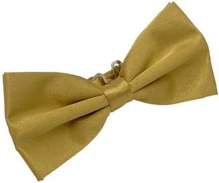 Gold Düz Renk Saten Papyon