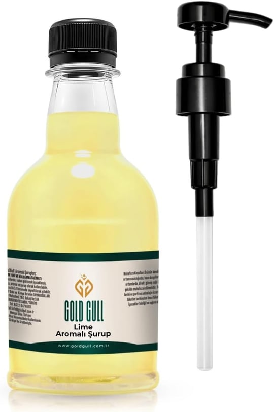 Gold Gull Lime (Yeşil Limon) Aromalı Kahve ve Meyve Şurubu 300 ml.