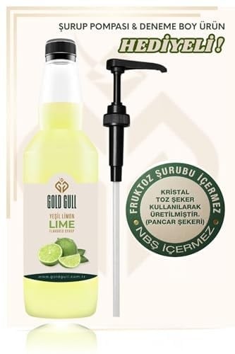 Gold Gull Lime (Yeşil Limon) Aromalı Kahve ve Meyve Şurubu 700 ml.