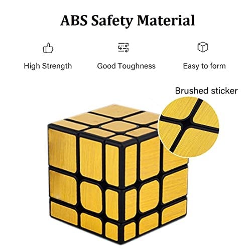 (Gold) - ShengShou 3 x 3 Gold Mirror Cube Puzzle