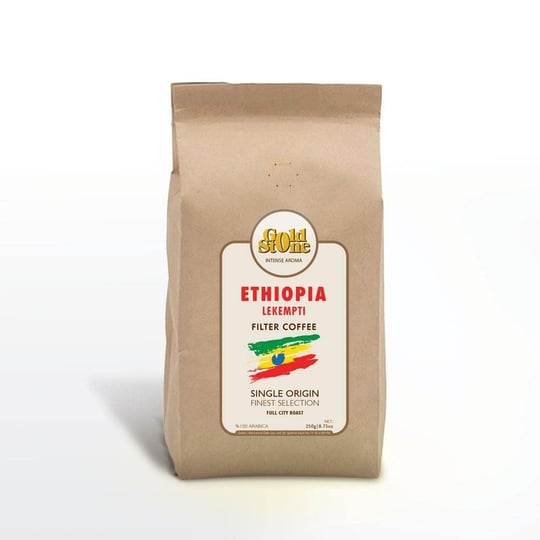Gold Stone Ethiopia Lekempti Filtre Kahve 250 Gr (Kağıt ve Metal Filtre)
