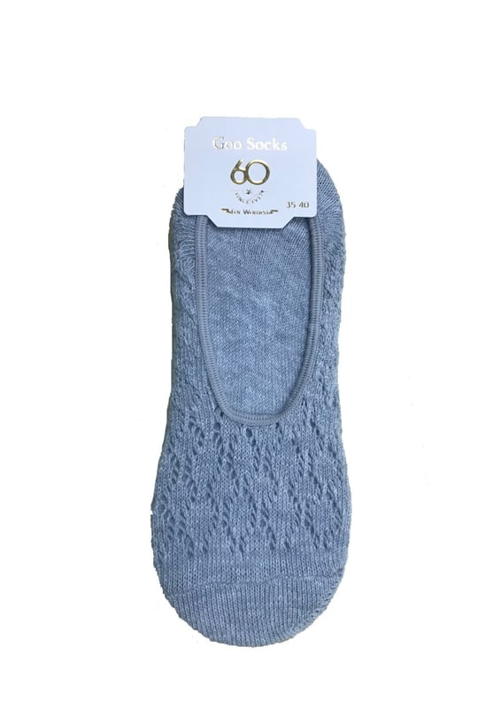 Goo Socks Goo Socks 3 Çift Beyaz Renk Fileli Babet Çorap Beyaz 36-40