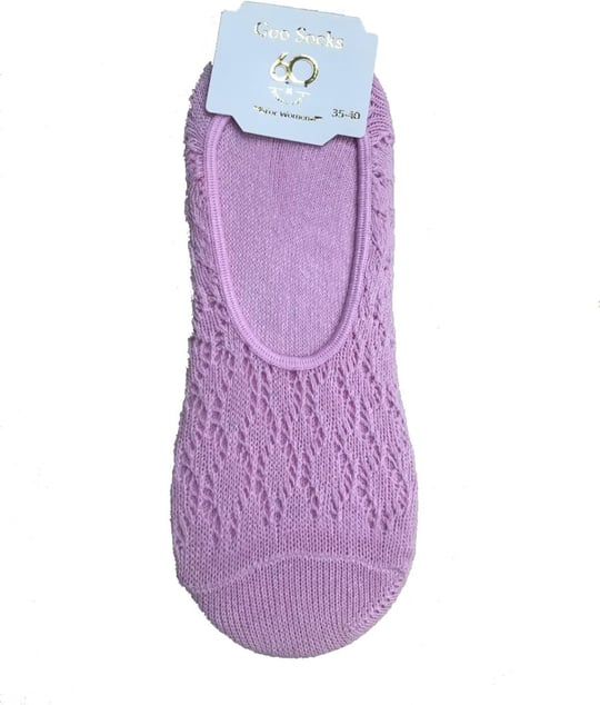 Goo Socks Goo Socks 6 Çift Pembe Renk Fileli Babet Çorap Pembe 36-40