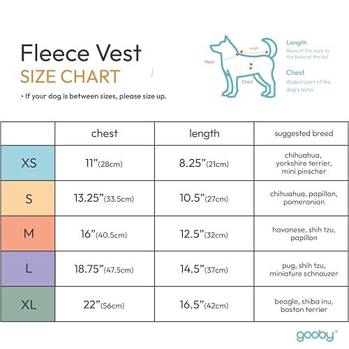 Gooby Polar Yelek Köpek Süveteri - Kireç, Orta - Sıcak Tutan Kazak Polar Köpek Ceketi O-Ring Tasmalı - Kış Küçük Köpek Kazak Kaban - Soğuk H - Seçenekler: X-Small (Around 4-lb), Small (Around 6-lb)...