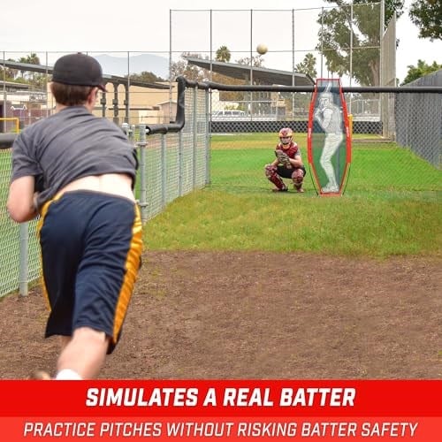 GoSports Baseball & Softball Xtraman Dummy Batter Pitching Training Mannequin - Übungs-Pitchinghilfe für verbesserte Genauigkeit und Sicherheit
