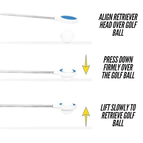 Gotcha JAWZ Golf Ball Retriever - Seçenekler: 6ft Length (10ft max. reach), 14 ft, Ölçü Birimi