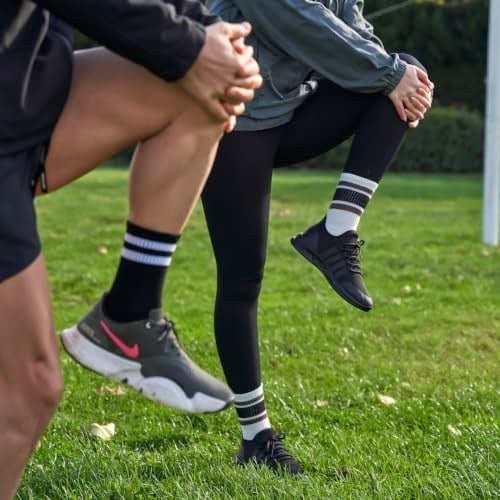 GoWith 3lü-4lü Pamuklu Renkli Çizgili Fitilli Kolej Spor Erkek Çorap, Tenis Çorabı 3501