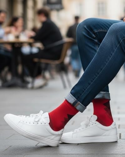 GoWith 5li Renkli Seamless (Dikişsiz) Topuk Burun Güçlendirilmiş Nem Emici Erkek Fit Çorap - Bambu Yürüyüş Koşu Çorabı Seti 3209