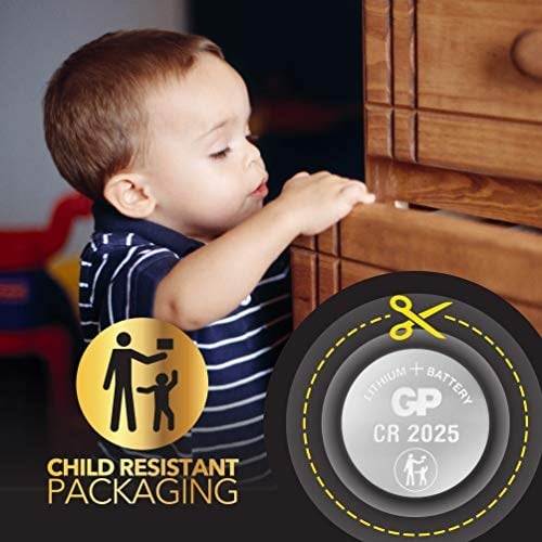 Gp Batteries Cr2025 2025 Boy Lityum Düğme Pil, 3 Volt, 5Li Kart - Seçenekler: 5li, Tekli