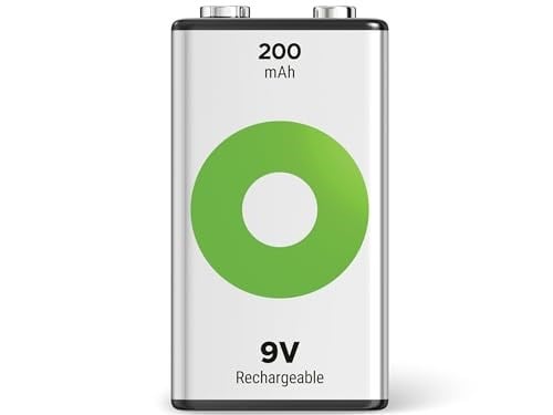 GP Batteries ReCyko 200 9V Boy Ni-Mh Şarjlı Pil, 8.4 Volt, Tekli Kart
